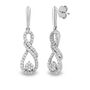 Diamond Drop Earrings in 10K White Gold &#40;1/2 ct. tw.&#41;