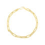 Paperclip Chain Bracelet in 14K Yellow Gold, 9&quot;