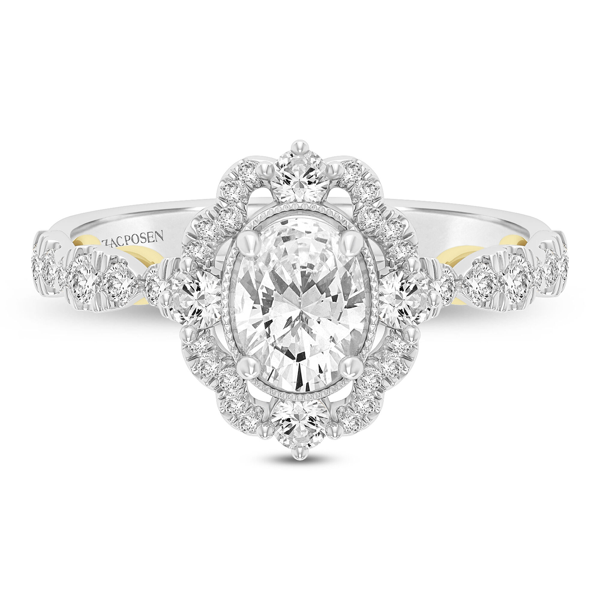 Truly Zac Posen 14k Two Tone Gold Morganite And 3/4 Ctw Diamond Engagement  Ring | Gemstone Bridal | Jewelry & Watches | Shop The Exchange