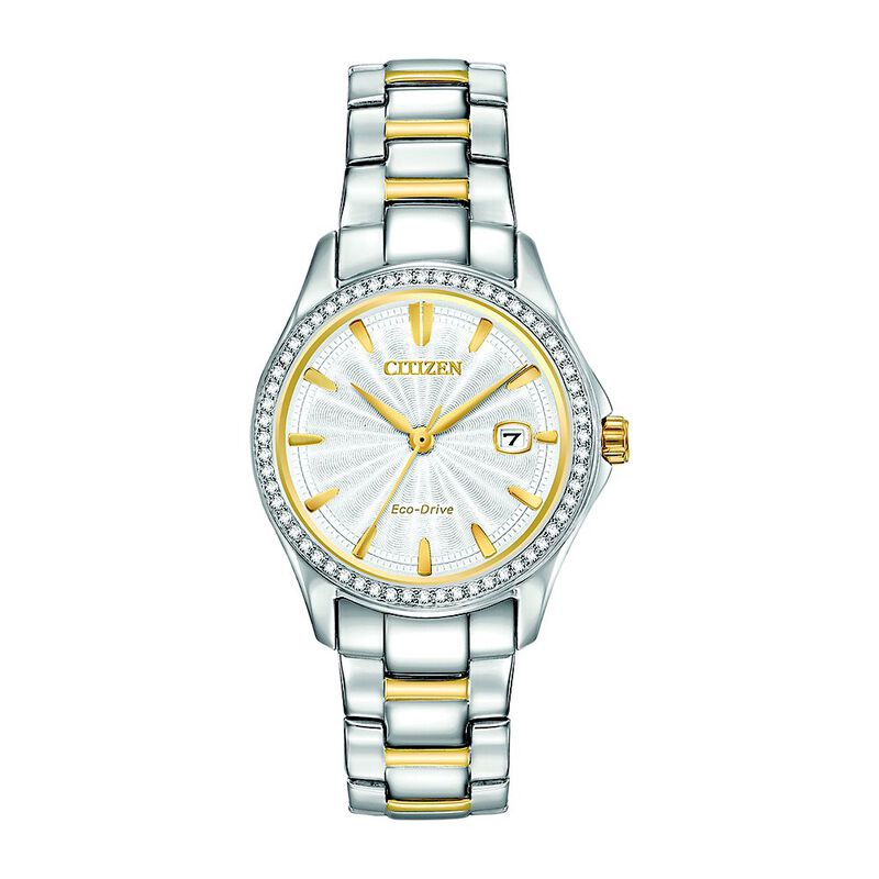 Women&rsquo;s Watch &amp; Bracelet Set in Two-Tone Ion-Plated Stainless Steel