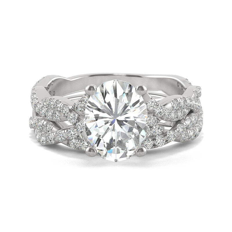 Monogram Infini wedding band, white gold and princess-cut diamonds -  Categories