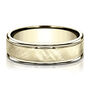 Men&rsquo;s Satin Wedding Band in 14K Gold, 6MM