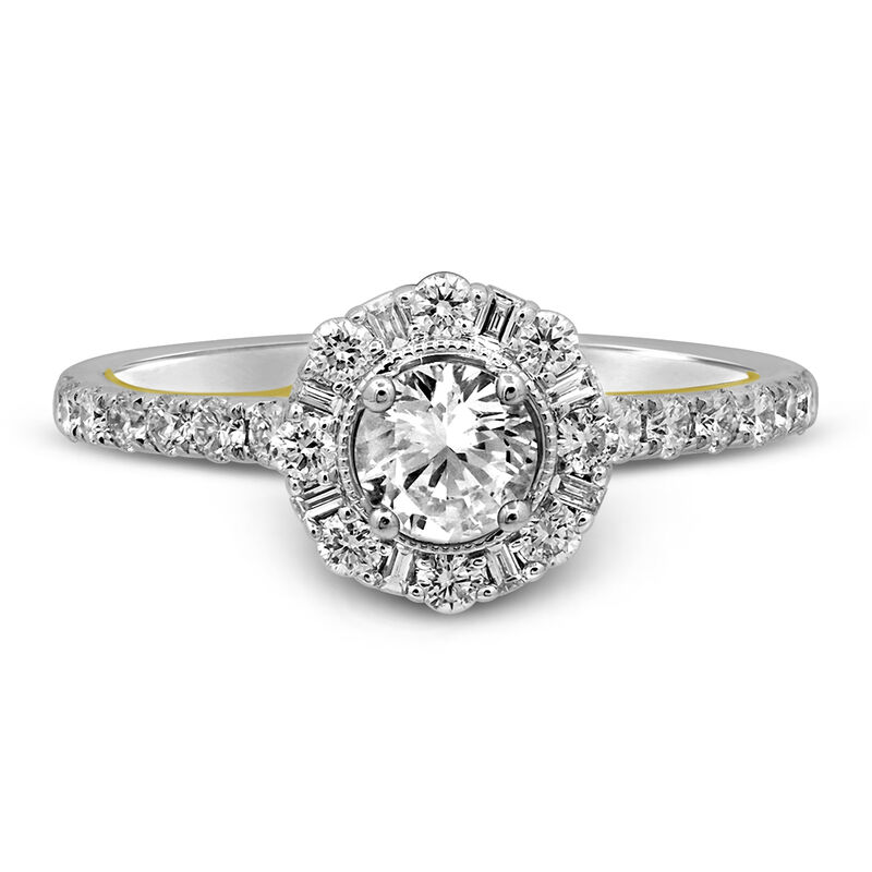 Marilyn Round Diamond Engagement Ring in 14k white gold &#40;1 ct. tw.&#41;