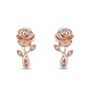 Enchanted Disney Diamond Belle Earrings in 10K Rose Gold