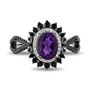 Ursula Multi Gemstone Ring in Sterling Silver &#40;1/10 ct. tw.&#41;