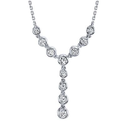 Energy by Sirena Diamond Y-Necklace in 14K White Gold (1/2 ct. tw.)