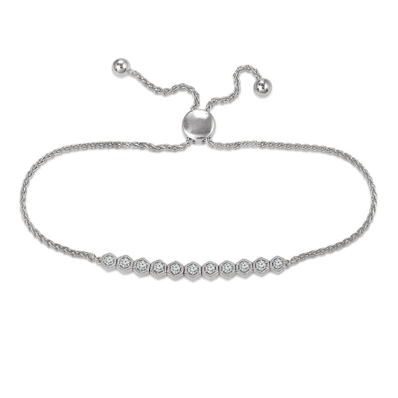 Diamond Bolo Bracelet in Sterling Silver &#40;1/3 ct. tw.&#41;