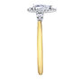 Pear-Shaped Diamond Halo Engagement Ring in 14K Yellow Gold &#40;3/4 ct. tw.&#41;