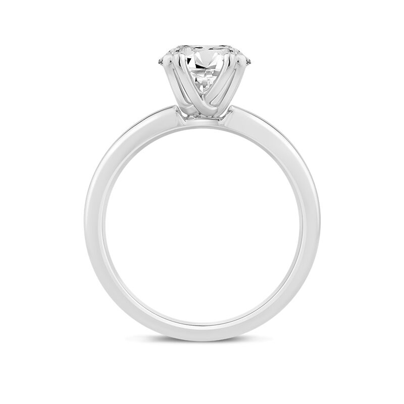 Lab Grown Round Diamond Engagement Ring in 14K White Gold &#40;2 ct.&#41;