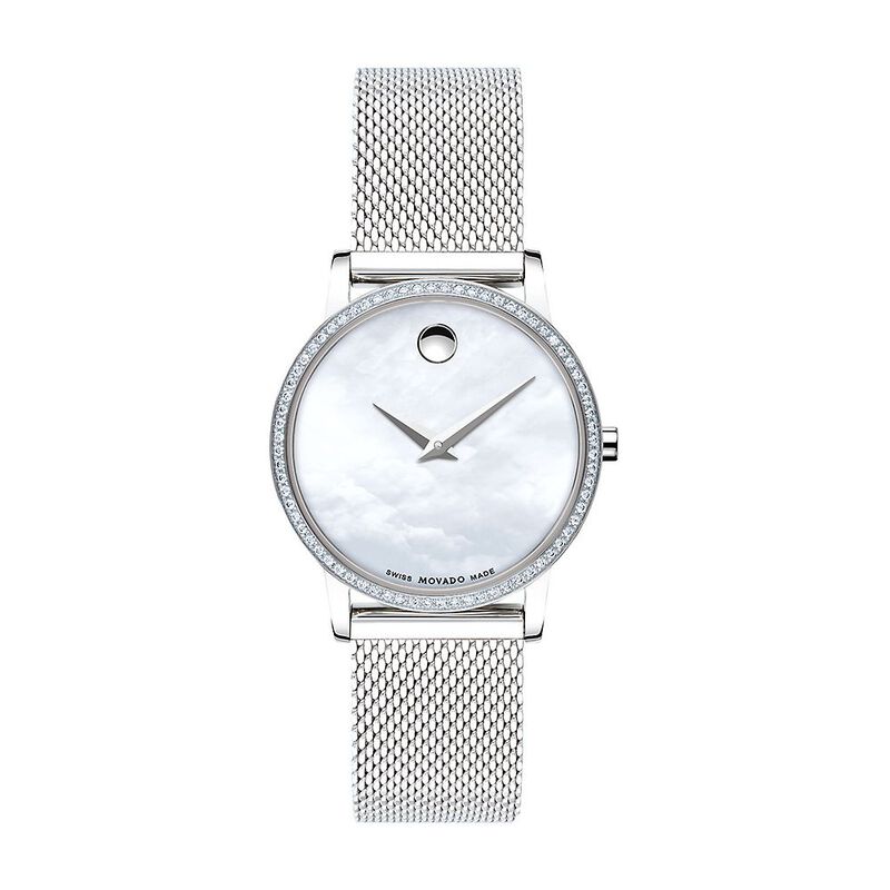 Museum Classic Women&rsquo;s Watch with Mother of Pearl Dial in Stainless Steel, 28mm