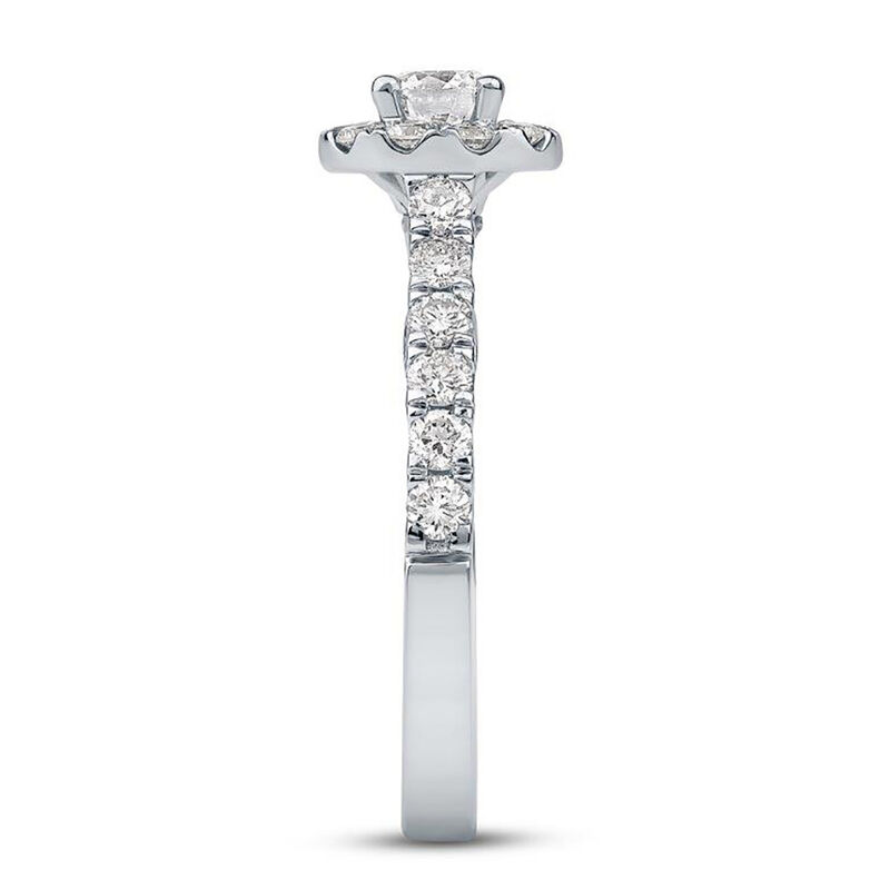 Eden Round Lab Grown Diamond Engagement Ring in Platinum &#40;1 1/4 ct. tw.&#41;