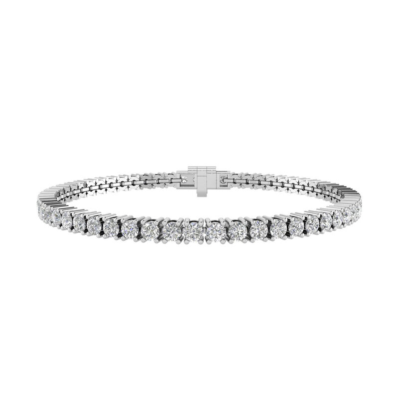 Lab Grown Diamond Line Bracelet in 10K White Gold &#40;6 ct. tw.&#41;