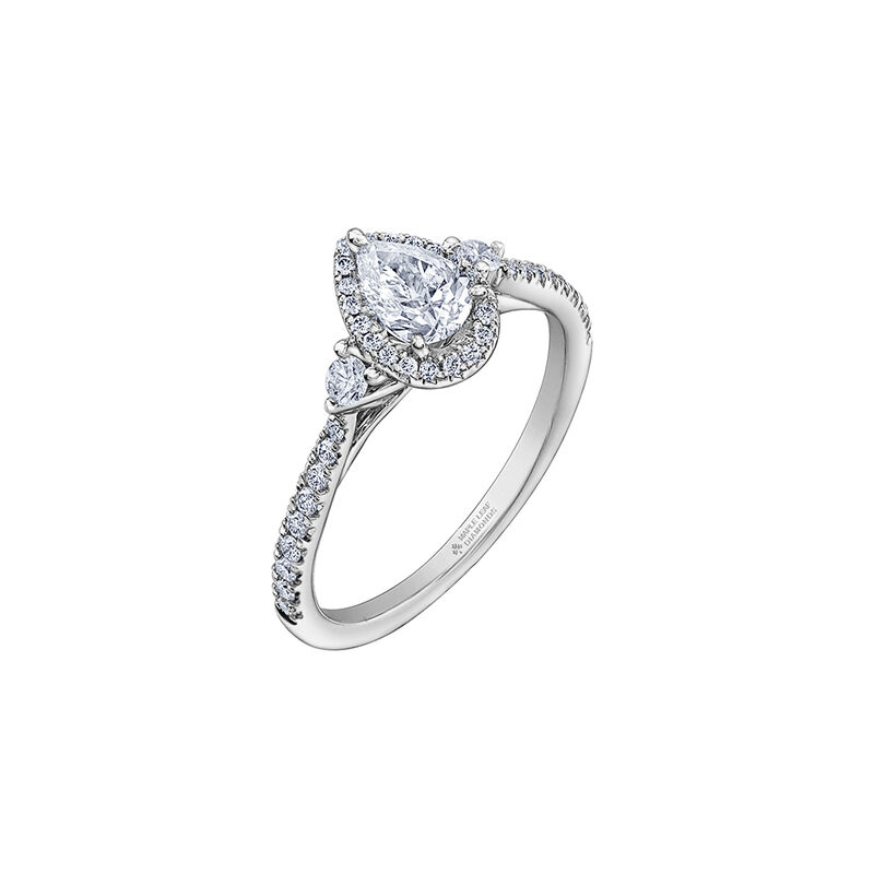 Maple Leaf Diamonds&amp;&#35;8482; 7/8 ct. tw. Diamond Engagement Ring in 18K White Gold