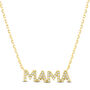 Diamond MAMA Necklace in 10K Yellow Gold &#40;1/10 ct. tw.&#41;