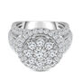 Lab Grown Multi-Diamond Engagement Ring in 10K White Gold &#40;3 ct. tw.&#41;