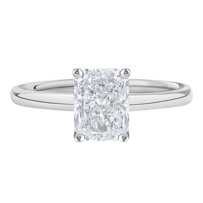Lab Grown Diamond Radiant-Cut Solitaire Ring in 14K Gold (1 1/2 ct.)