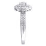 lab grown diamond cushion halo engagement ring in 14k white gold &#40;1 ct. tw.&#41;