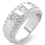 Men&rsquo;s Lab Grown Diamond Band in 10K White Gold &#40;1 1/3 ct. tw.&#41;