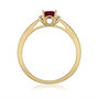 Ruby &amp; Diamond Accent Ring in 14K Yellow Gold