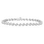 S-Link Tennis Bracelet with Diamond Illusion Settings in 10K White Gold &#40;1 ct. tw.&#41;