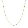 Multi-colored Enamel Link Chain in 14K Yellow Gold, 18&rdquo;