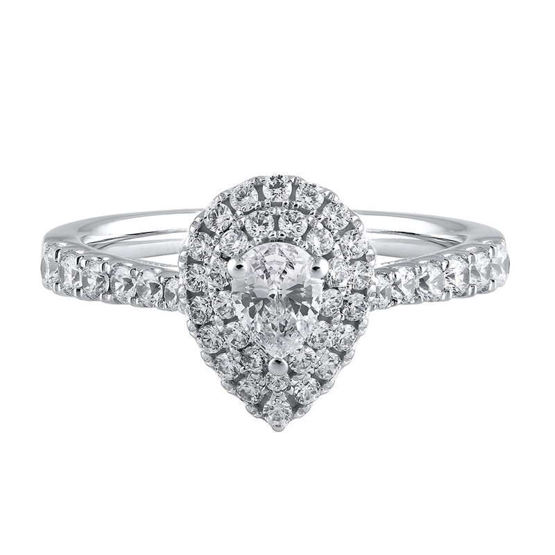 Zales 1 Ct. T.W. Heart-Shaped Diamond Frame Ring