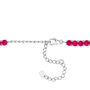 Ruby Tennis Necklace in Sterling Silver, 17&rdquo;