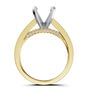 Lab Grown Diamond Semi-Mount Engagement Ring in 14K Yellow Gold &#40;1/10 ct. tw.&#41;