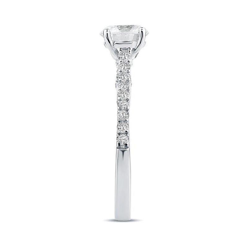 Honour Round Lab Grown Diamond Engagement Ring in Platinum &#40;1 1/3 ct. tw.&#41;