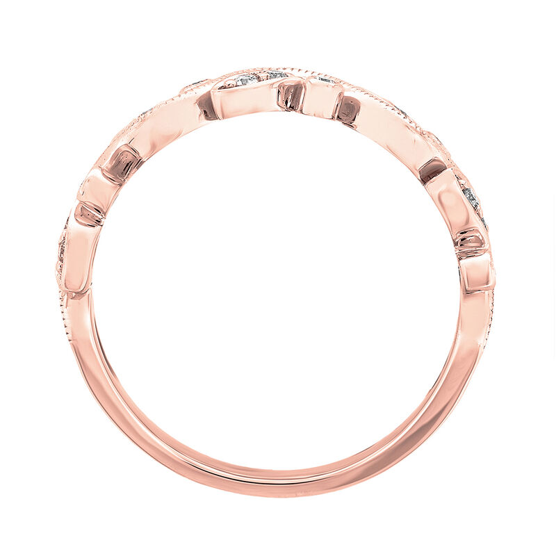 Vine Ring with Diamonds in 10K Rose Gold &#40;1/8 ct. tw.&#41;