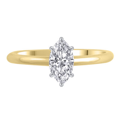 Lab Grown Diamond Solitaire Marquise Engagement Ring  (3/4 ct.)