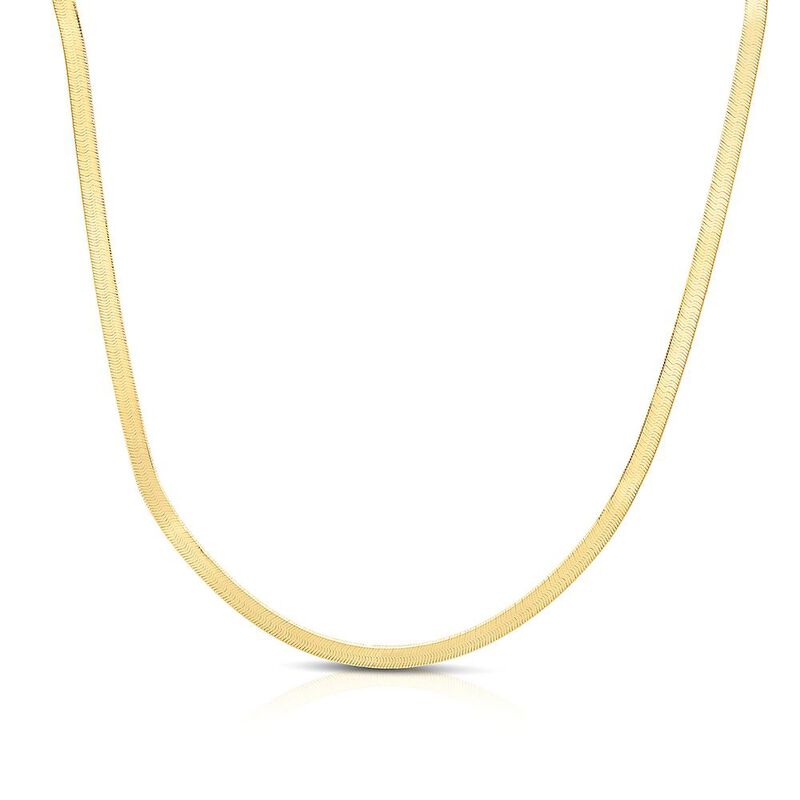 Herringbone Chain in 14K Yellow Gold, 18&quot;