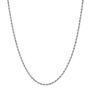 Glitter Rope Chain Necklace in 14K White Gold, 2mm, 20&rdquo; 