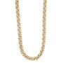 Lab Grown Diamond Miami Cuban Necklace in 10K Yellow Gold, 22&rdquo;	