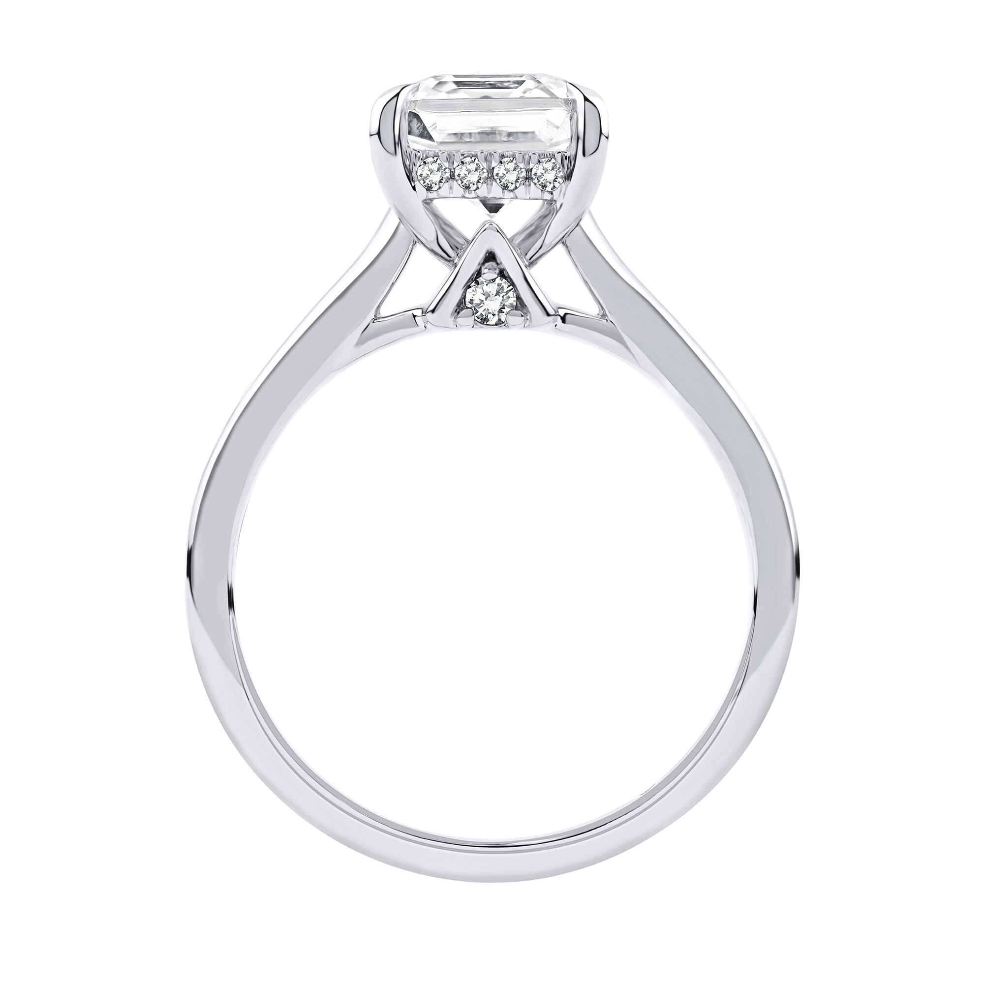 Harlow Lab Grown Diamond Engagement Ring in 14K White Gold &#40;2 1/7 ct. tw.&#41;