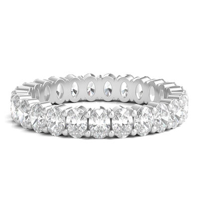 Lab Grown Oval Diamond Eternity Band in Platinum (2 ct. tw.)