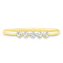 Lab Grown Diamond Five-Stone Band in 10K Yellow Gold &#40;1/7 ct. tw.&#41;