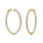 Lab-Created Moissanite Hoop Earrings in 14K Yellow Gold &#40;3 3/4 ct. tw.&#41;