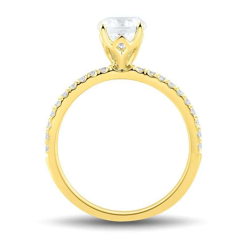 1 1/4 ct. tw. Lab Grown Diamond Engagement Ring in 14K Yellow Gold