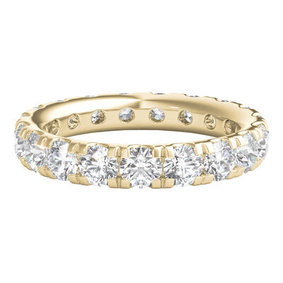 Lab Grown Diamond Comfort Fit Eternity Band in 14K Yellow Gold (3 ct. tw.)