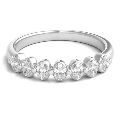 Lab Grown Diamond Seven-Stone Shared-Prong Band (1/2 ct. tw.)