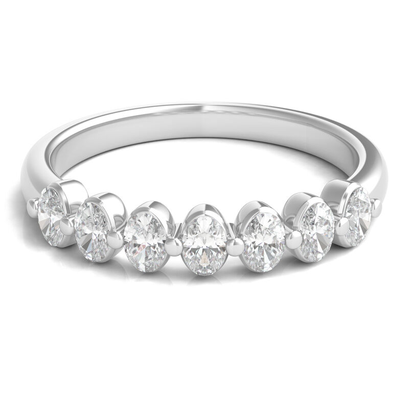 Lab Grown Diamond Seven-Stone Shared-Prong Band &#40;1/2 ct. tw.&#41;