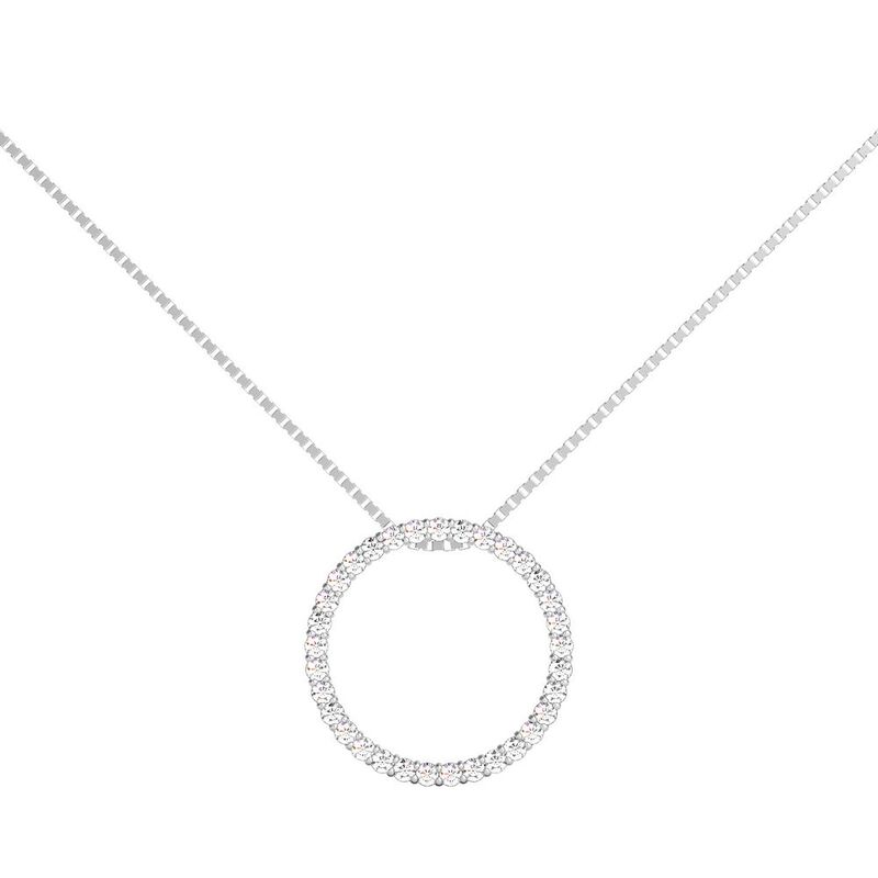 Circle of Love&amp;&#35;174; 1/4 ct. tw. Diamond Pendant in Sterling Silver