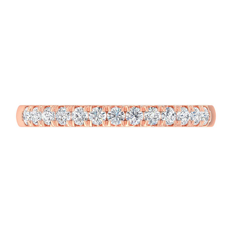 French Pav&eacute; Anniversary Band in 14K Rose Gold &#40;1/4 ct. tw.&#41;