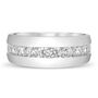 Men&#39;s Lab Grown Diamond Channel-Set Band in 10K White Gold &#40;1 1/2 ct. tw.&#41;