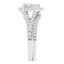 Pear-Shaped Multi-Diamond Bridal Set in 10K White Gold &#40;3/4 ct. tw.&#41;