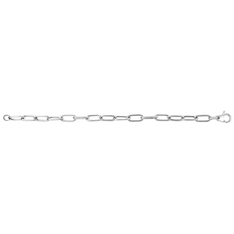 Paperclip Chain Necklace in Sterling Silver, 18&quot;
