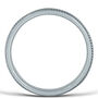 Men&rsquo;s Rope Edge Wedding Band in 14K White Gold
