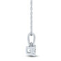 Lab Grown Diamond Solitaire Pendant in 10K White Gold &#40;1/3 ct.&#41;