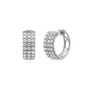 1 ct. tw. Diamond Hoop Earrings in 10K White Gold